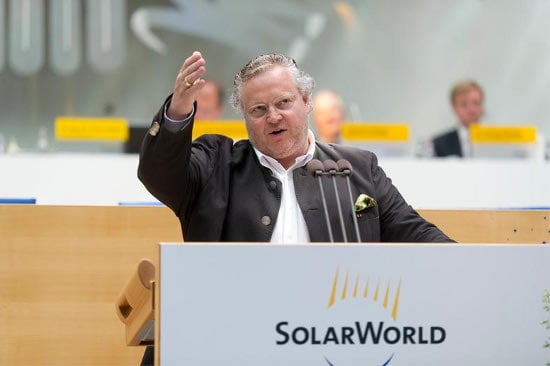 SolarWorld AG founder Frank Asbeck.