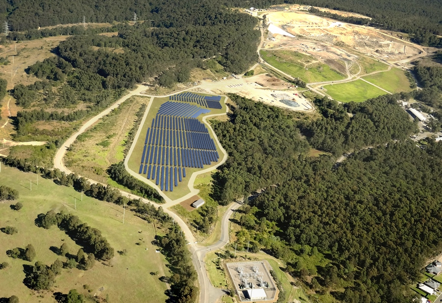 Artist's impression of the Summerhill solar farm. Credit: Newcastle City Council