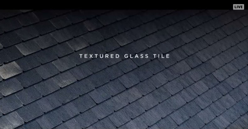 Textured Glass Tile. Tesla/SolarCity