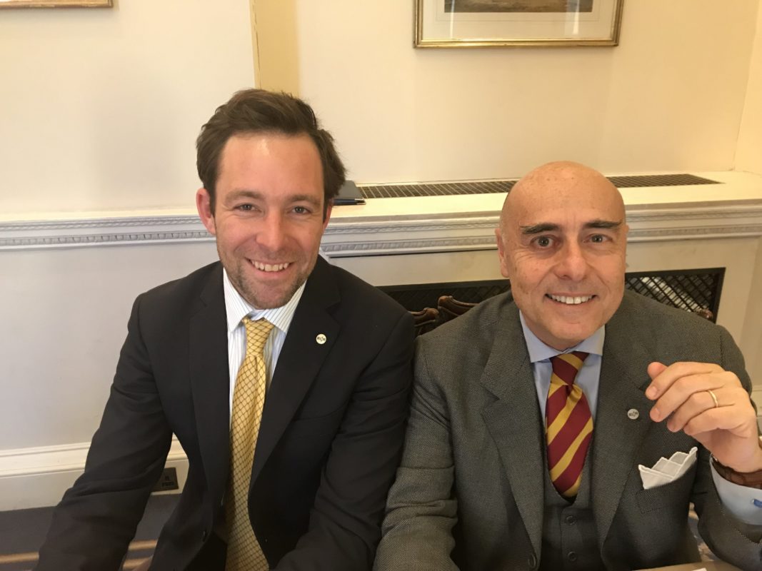 Ugo Salerno (right), chairman and CEO of RINA, alongside the firm’s technical director for power and renewables, Simon Turner (right). Credit: RINA