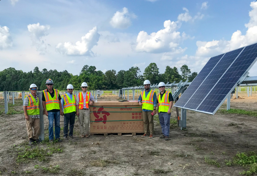 Vikram Solar’s Eldora Grand Ultima Silver 72 cell polycrystalline modules are being used at the project site. Credit: Southern Current