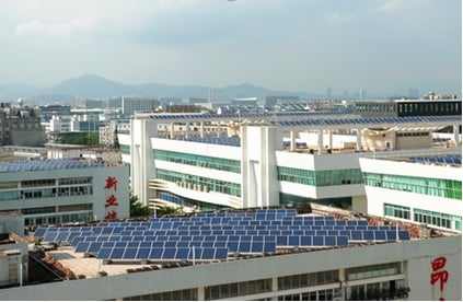 Rooftop solar in Xiamen.