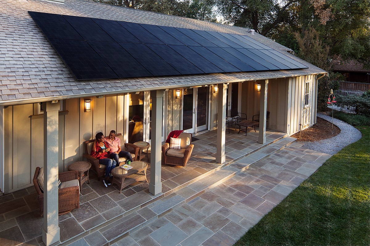 A SunPower residential installation.