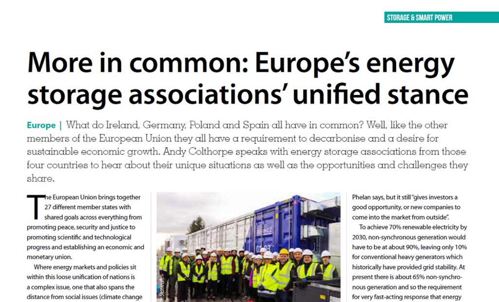 More in common: Europe's energy storage associations' unified stance - PV  Tech