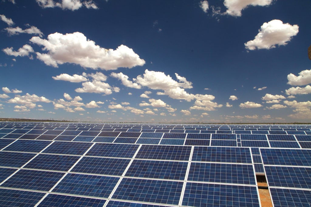 The Droogfontein solar plant in South Africa.