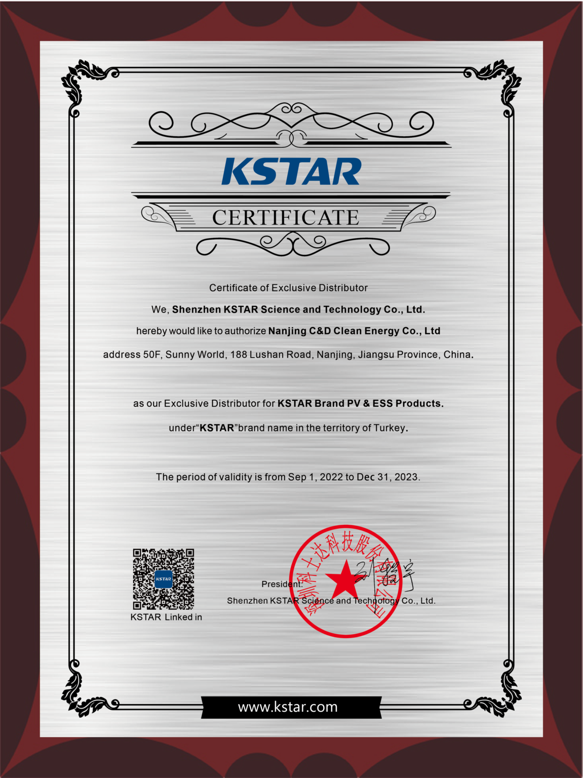 C&D Clean Energy exclusive distributor for KSTAR PV & ESS