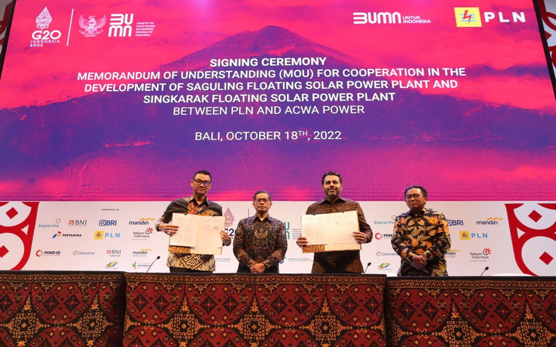 ACWA Power akan bangun proyek PV terapung 110MWac di Indonesia