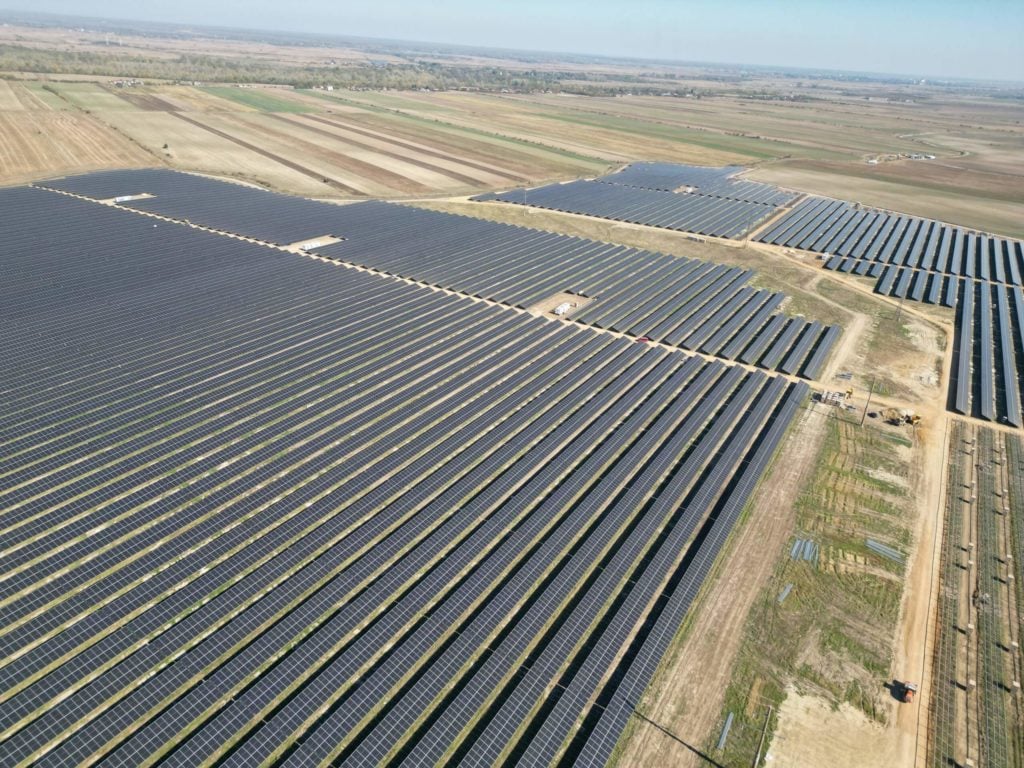 Solar panels in Romania.