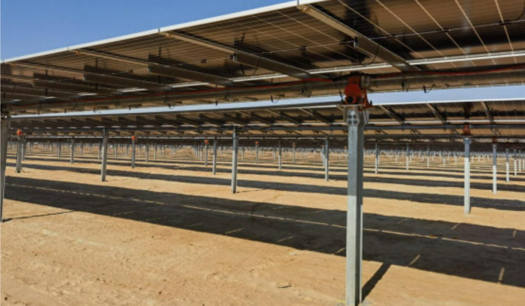 Solar panels in Saudi Arabia.