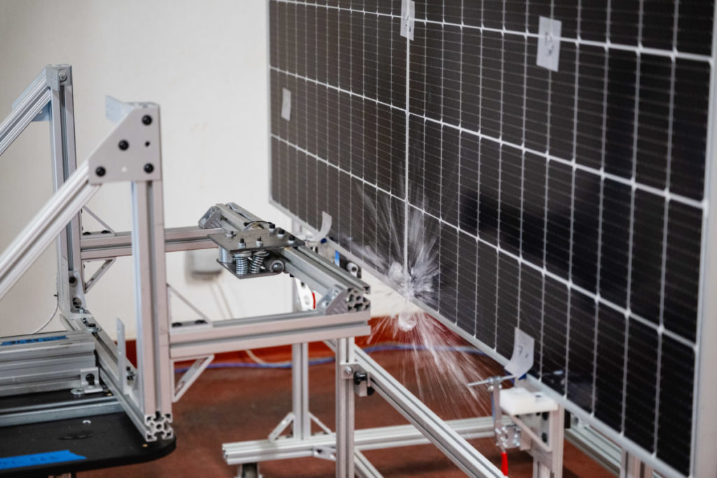 PVEL Hail Strike PV Module Testing