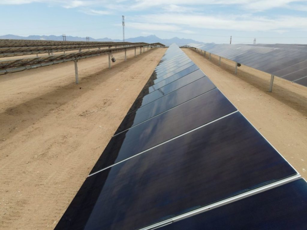 The Sonoran Solar Energy Center project in Arizona has 260MW of solar PV capacity and 260MW/1GWh of BESS
