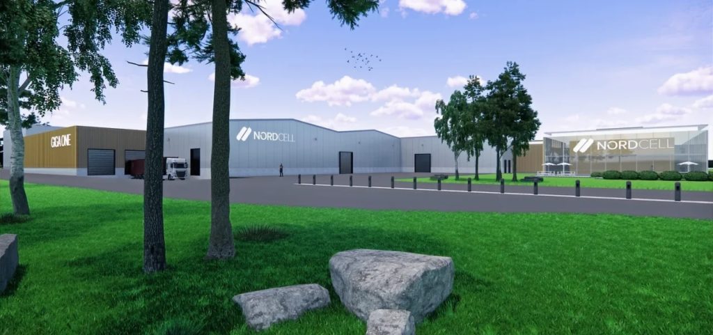 Render of 1.2GW module assembly plant in Sweden from Nordcell