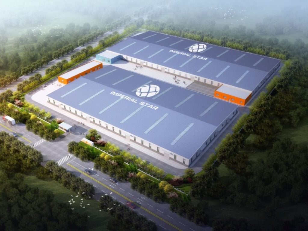 Rendering of a 4GW silicon wafer plant in Laos.