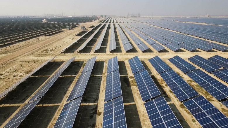Solar panels in Pakistan.
