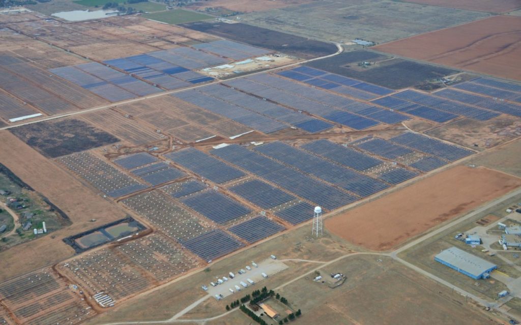 The Lamesa solar project in Texas.