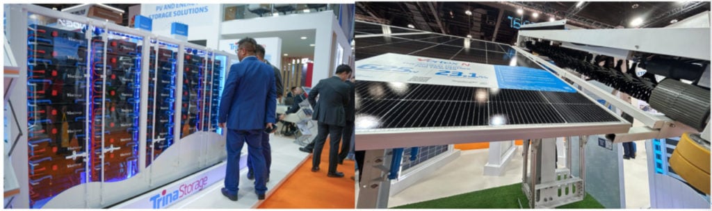 Trina products at WFES 2024.