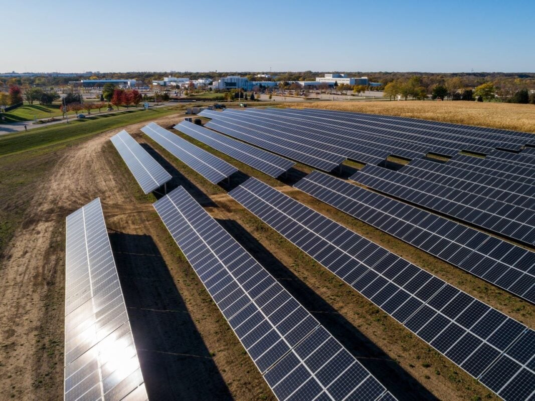 Community solar project in the US from developer Pivot Energy