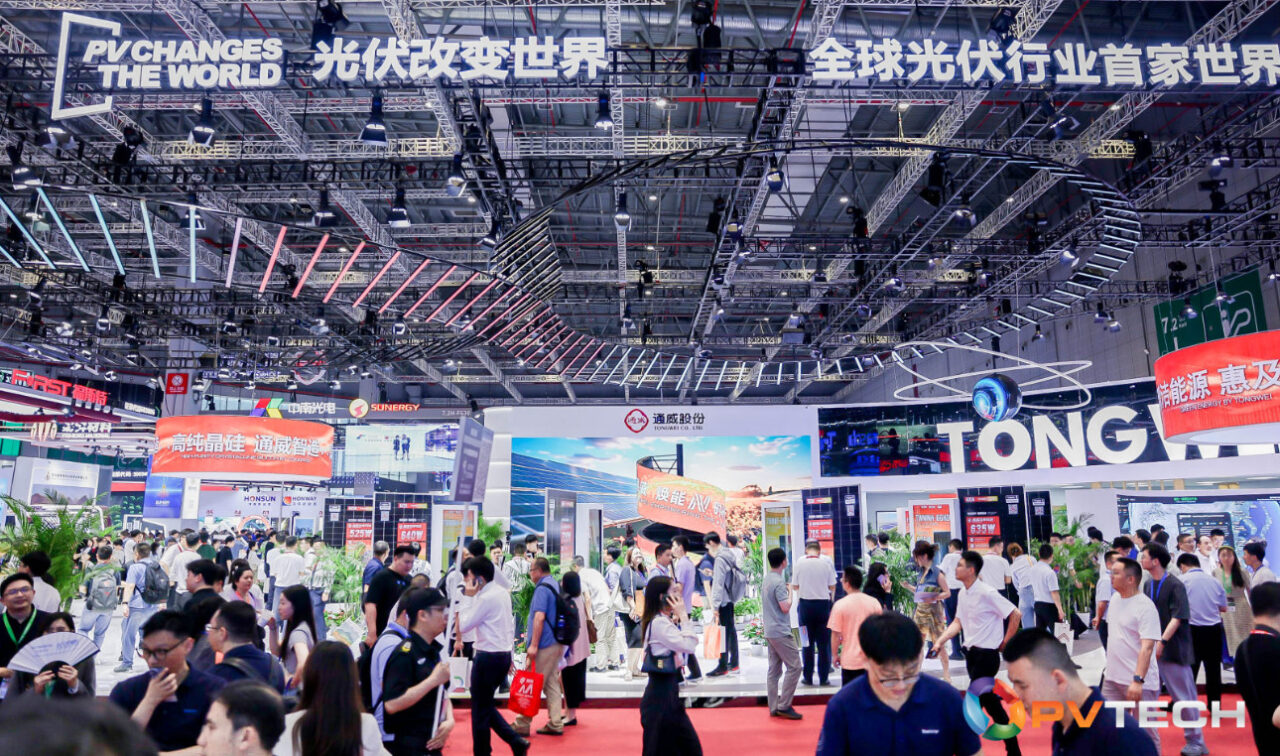 Tongwei's stand at SNEC.