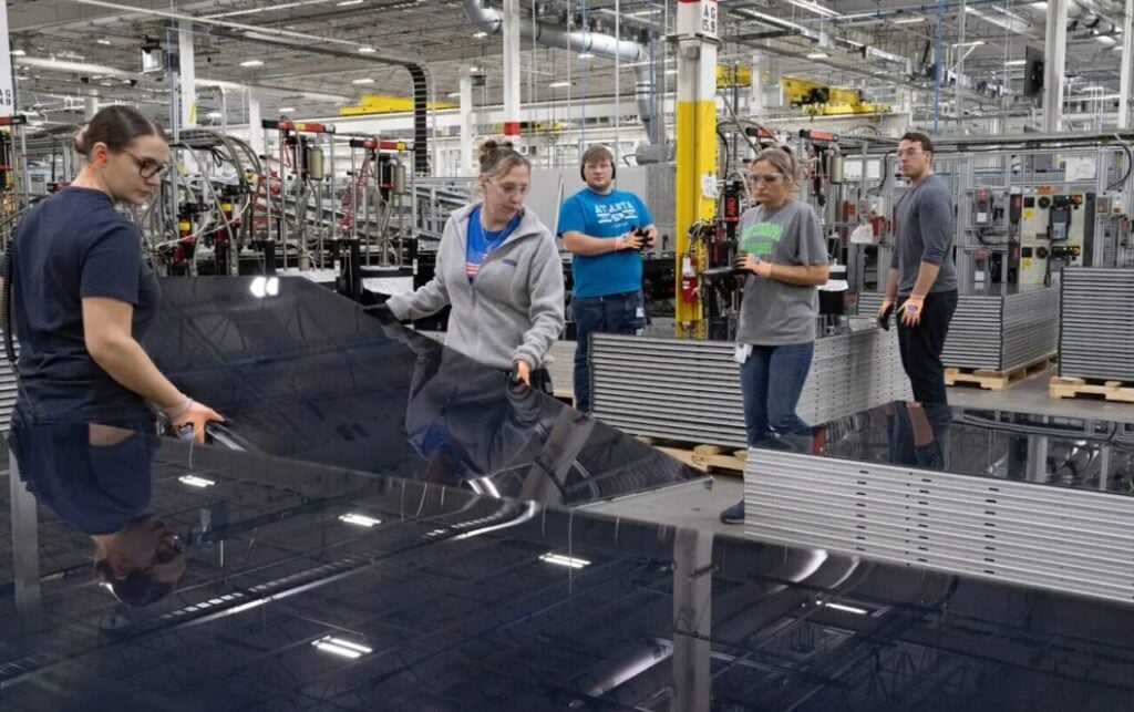 A First Solar manufacturing facility.