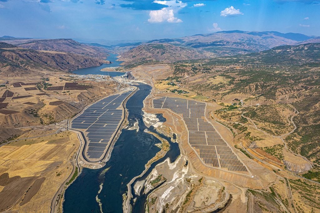 A hybrid solar-hydro project in Turkey.