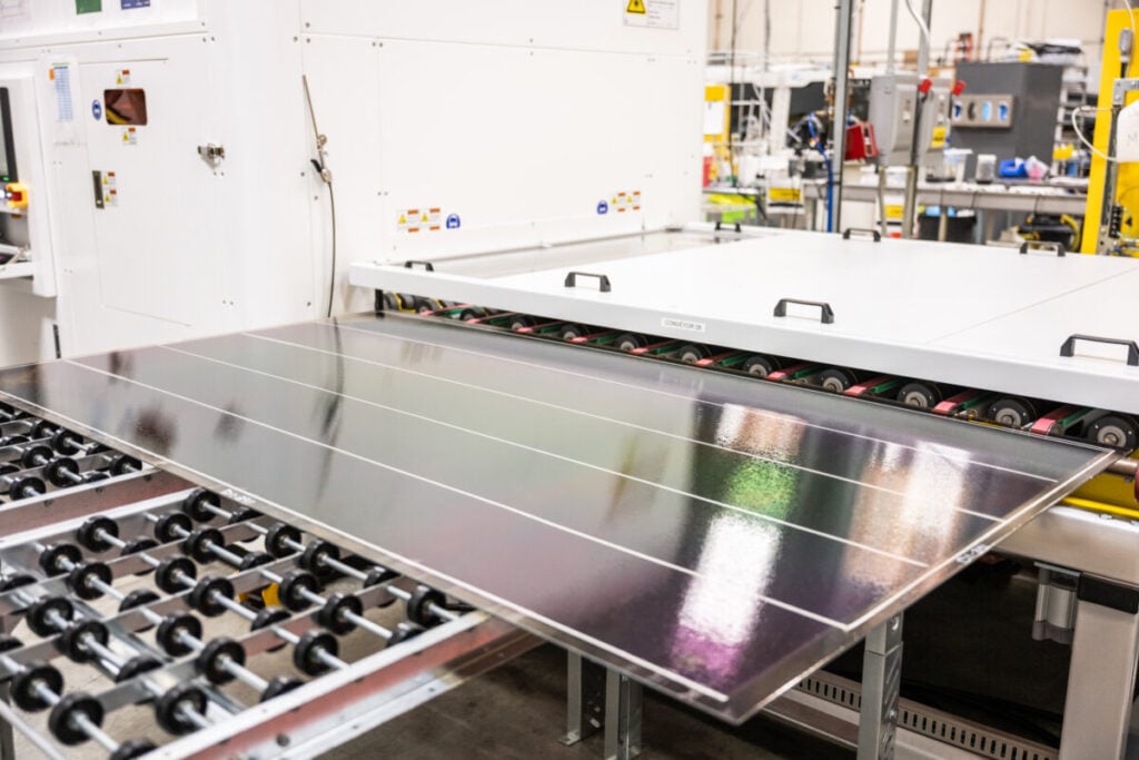 Caelux solar glass.