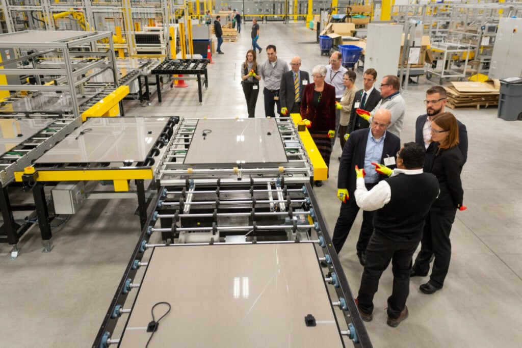 A First Solar manufacturing facility.