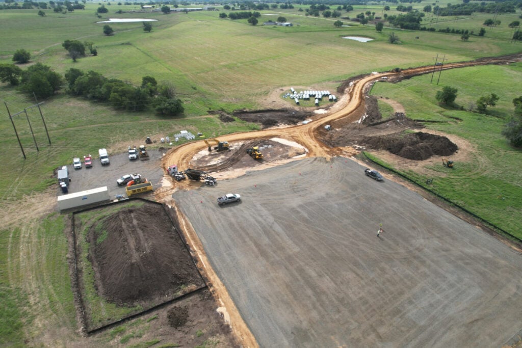 Construction at the Twelvemile solar projects in Oklahoma.