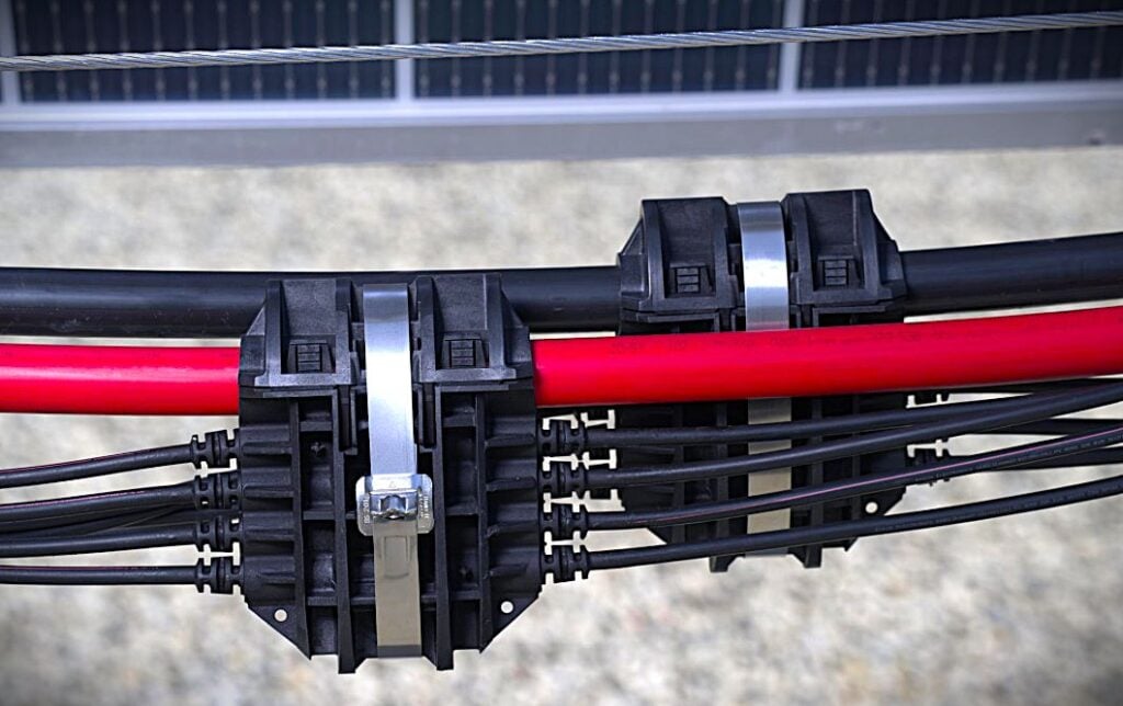 Close-up of NX PowerMerge, Nextracker's new eBOS product