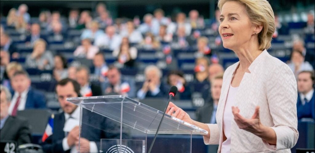 Ursula von der Leyen, president of the European Commission.