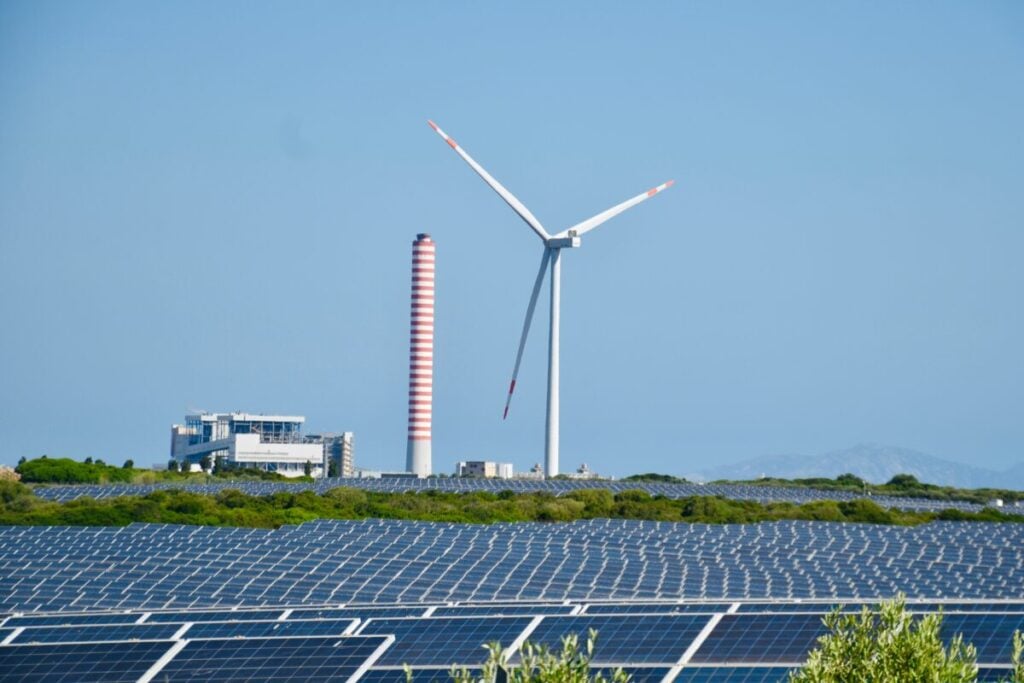 Solar and wind projects in Italy.