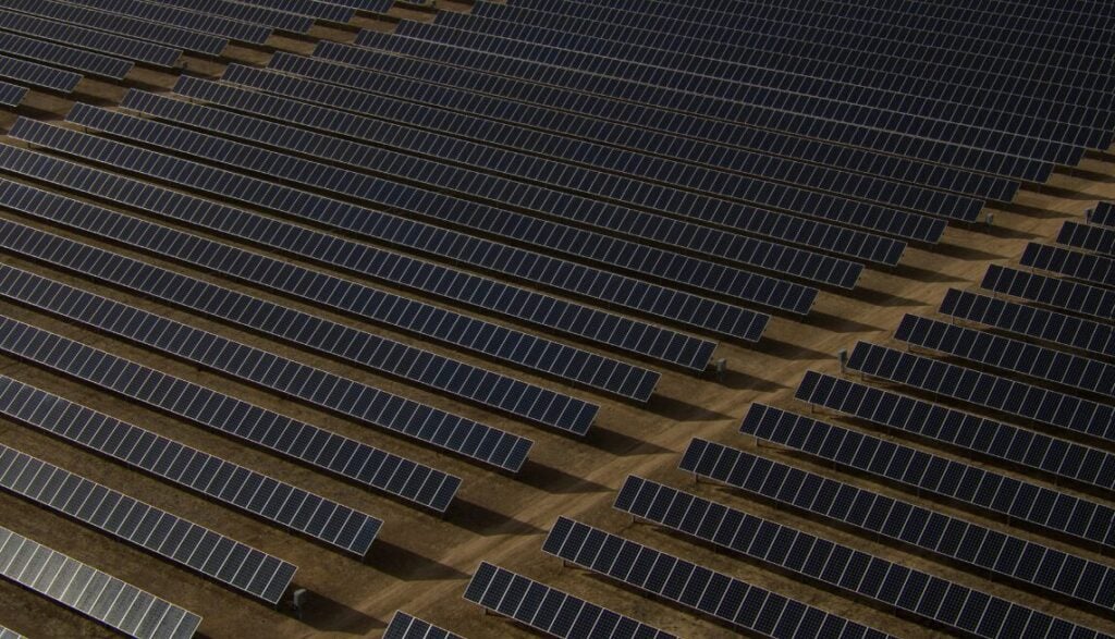 Solar panels in the US.