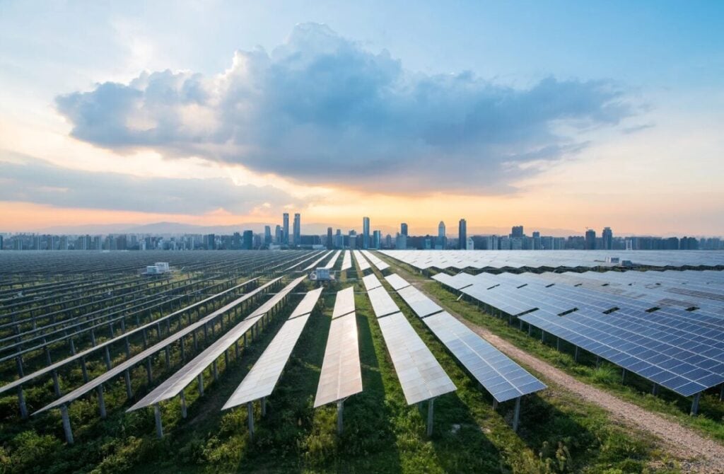 Solar panels in Singapore.