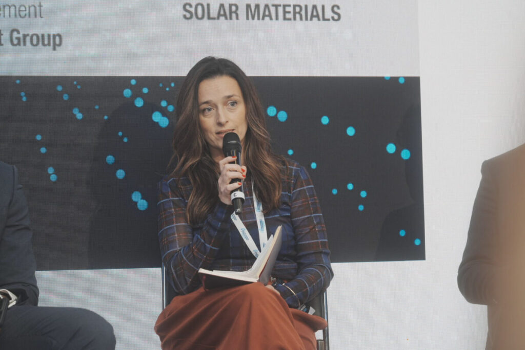 Marta Valien at Solar Finance & Investment Europe 2026.