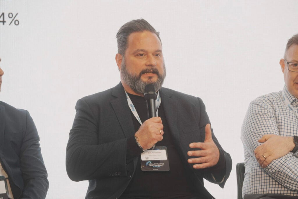Bob Psaradellis speaking at Solar Finance & Investment Europe 2026.