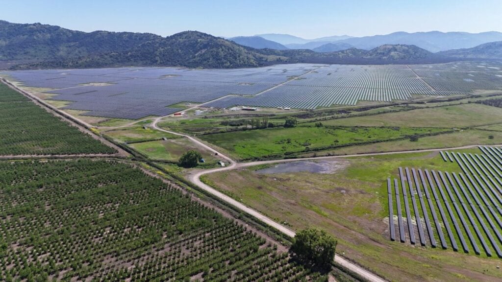 Aerial view of Grenergy's Gran Teno solar PV project in Chile