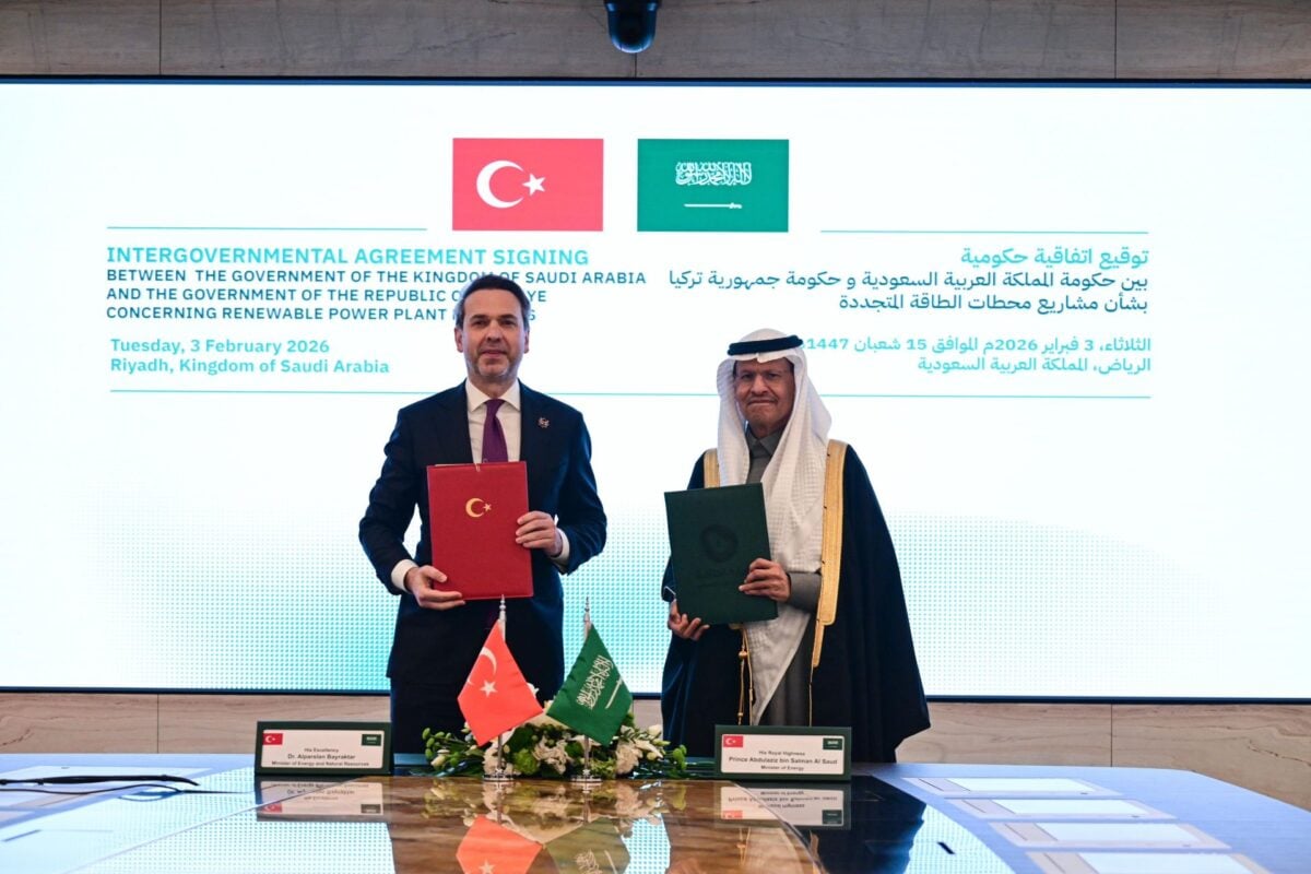 Turkey, Saudi Arabia sign 5GW renewables development agreement, 2GW solar PV in phase one