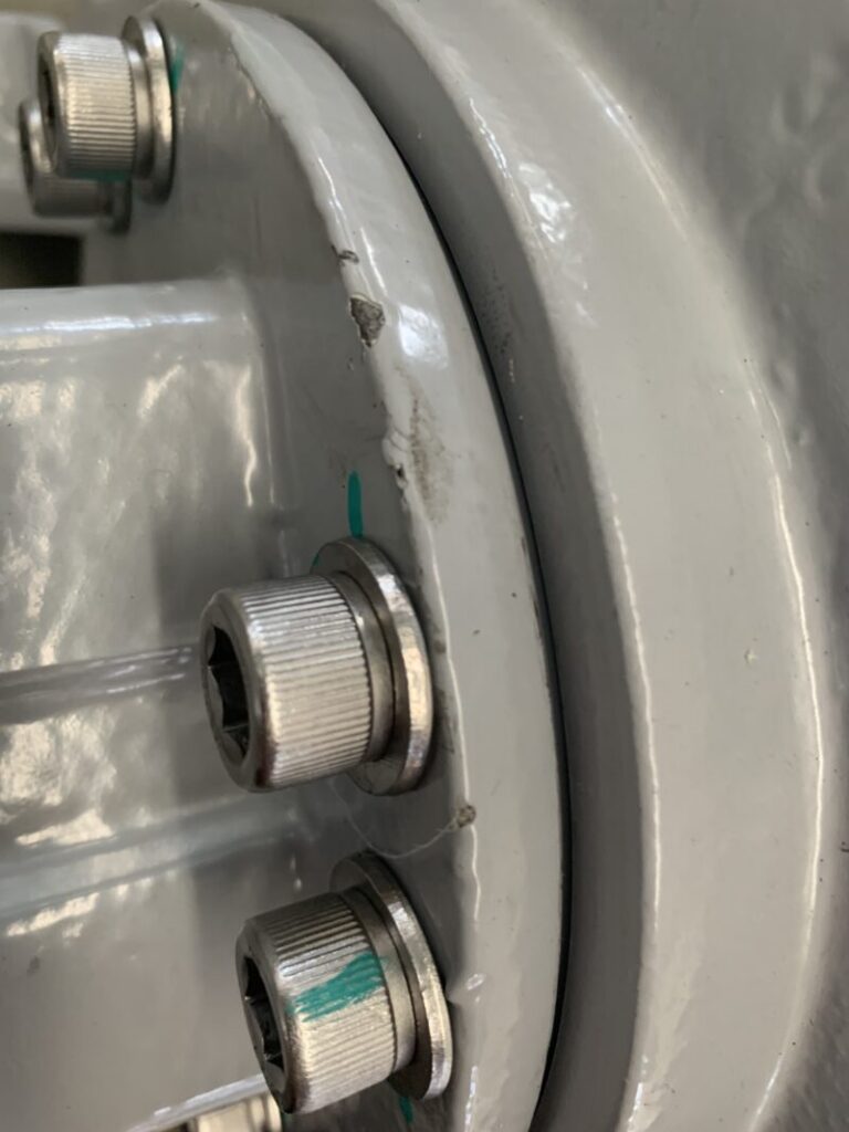 The removal of protective coating.