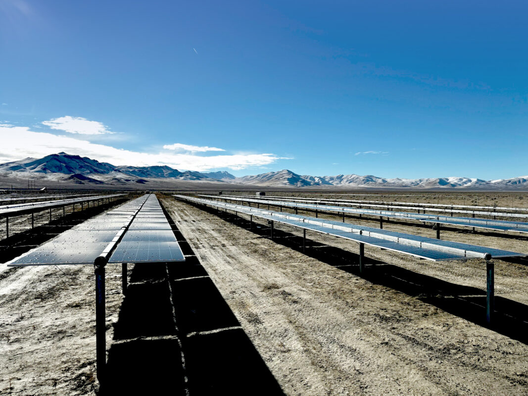 Ground-mount solar trackers.