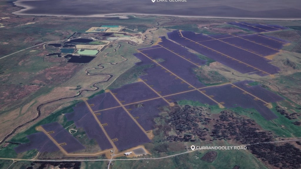 The solar plant will include around 600,000 PV modules installed across roughly 600 hectares of farmland. Image: Octopus Australia.