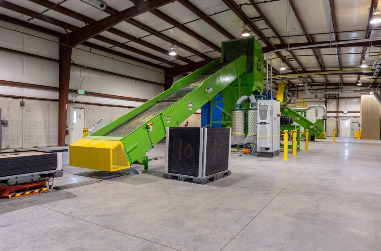 By 2050, solar panel waste could reach 54-160 million metric tons, a fraction of total municipal or plastic waste but a growing concern for the industry. Image: Comstock Metals.