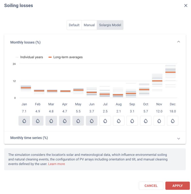 The Solargis Evaluate platform.