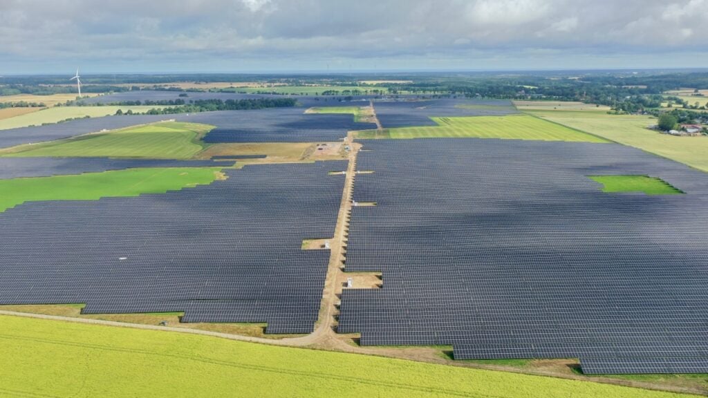 The portfolio comprises of Sidłowo PV Plant at 290 MWp, Kikowo PV Plant at 235 MWp, and Dobrowo PV Plant at 197 MWp. Image: Goldbeck Solar.