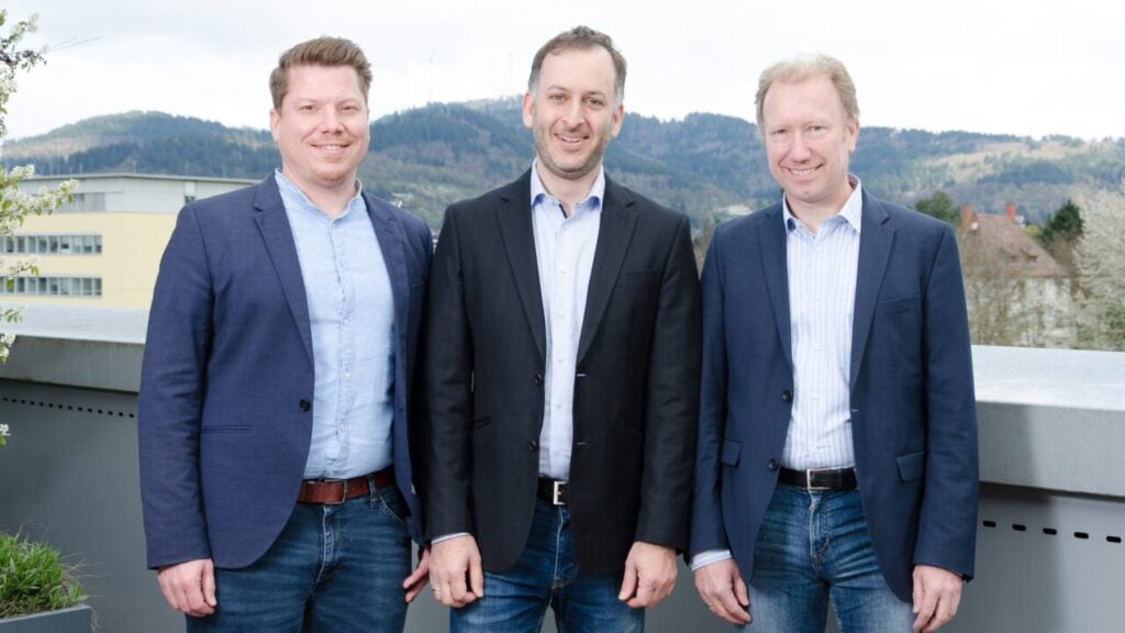 NEXUS GreenTech co-founders Dr Sebastian Nold, Dr Nico Wöhrle and Dr Jochen Rentsch (left to right).