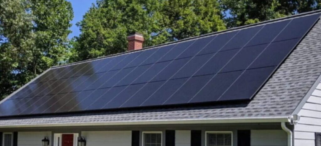 A residential solar project in Virginia.