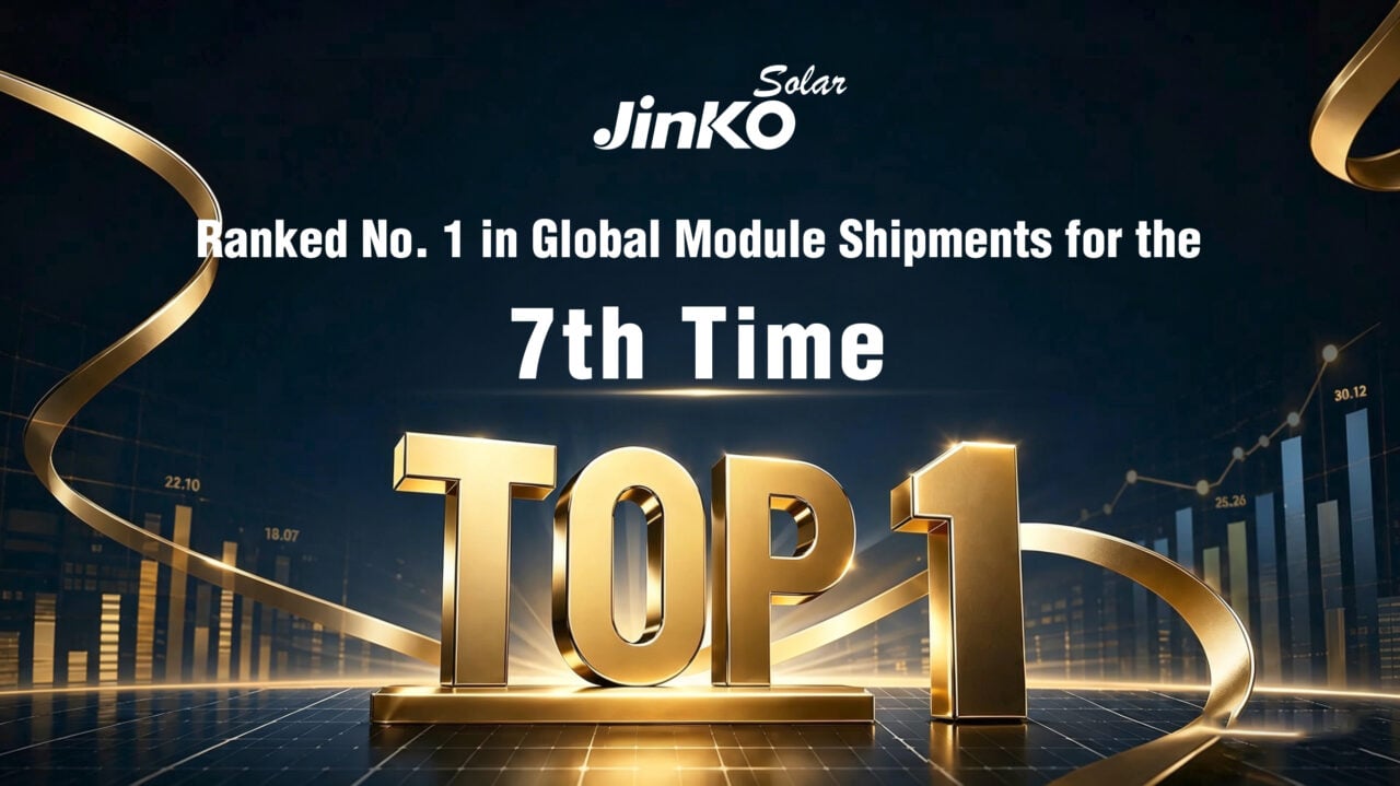 JinkoSolar ships 86.8GW of modules in 2025