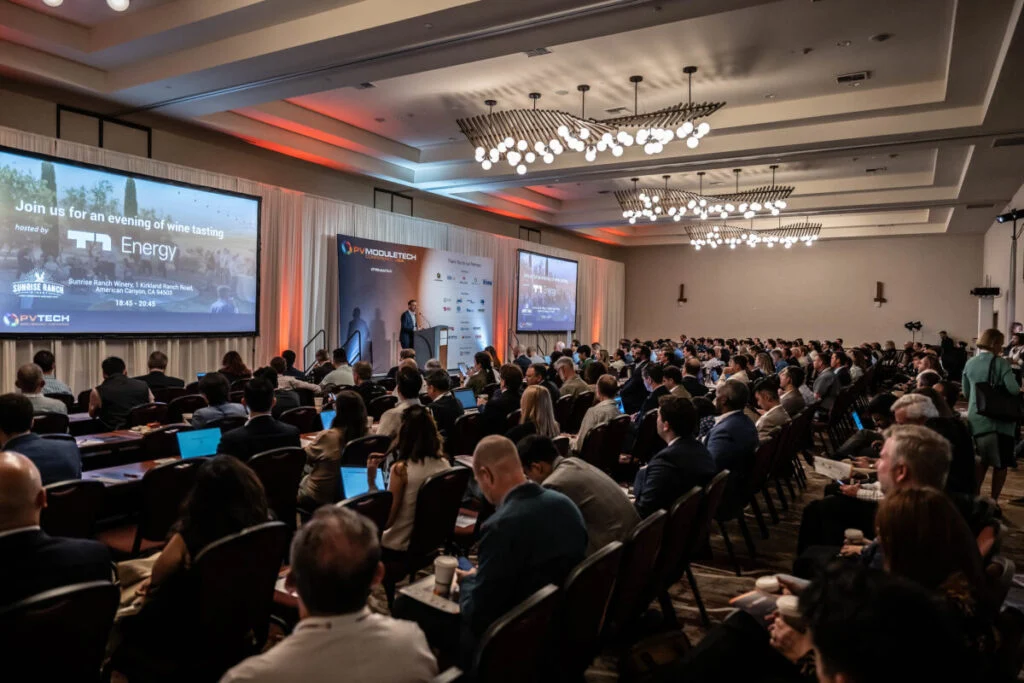 Audience at PV ModuleTech USA 2025 in Napa.