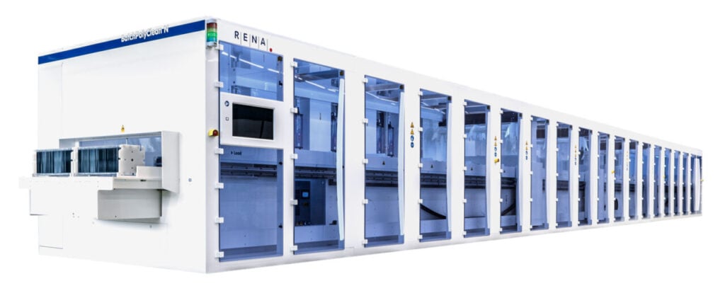 Solar PV production equipment from RENA Technologies.