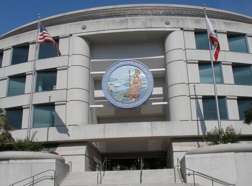 The CPUC offices in the he Edmund G. "Pat" Brown State Office Building in California.