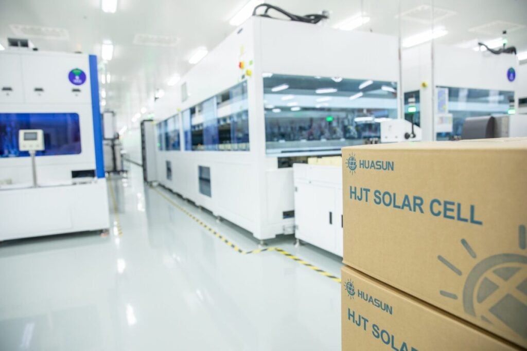 A Huasun manufacturing facility.