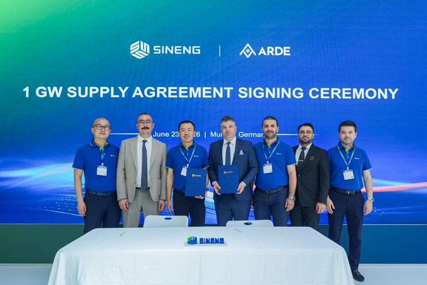 Sineng Electric and Turkey’s Arde Enerji sign 1GW supply agreement